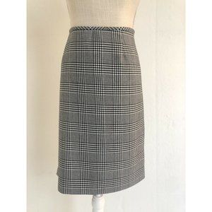 CALVIN KLEIN Black And White Houndstooth Pencil